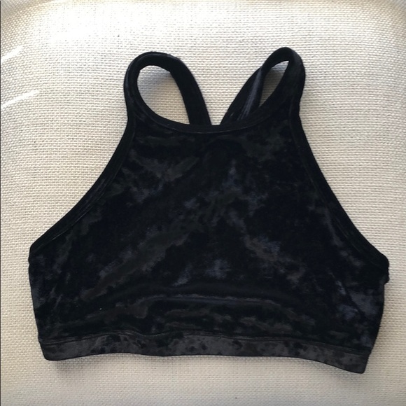 Beyond Yoga Other - Beyond Yoga black crushed velvet bra Small s